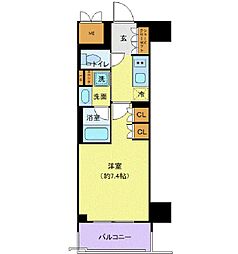 BRANSIESTA浅草雷門 1Kの間取図画像