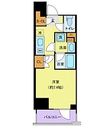 BRANSIESTA浅草雷門 1Kの間取図画像