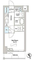 JR総武本線 馬喰町駅 徒歩3分の賃貸マンション 6階1Kの間取り