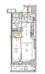 VERXEED ASAKUSA 1LDKの間取図画像