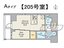 JR京浜東北・根岸線 鶯谷駅 徒歩7分の賃貸マンション 2階1DKの間取り