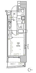 クレイシア秋葉原ラグゼスウィート 6階1Kの間取り