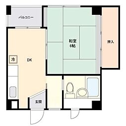 JR総武本線 馬喰町駅 徒歩5分の賃貸マンション 9階1DKの間取り