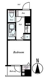 JR総武線 浅草橋駅 徒歩4分の賃貸マンション 10階1Kの間取り