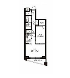 東京メトロ日比谷線 小伝馬町駅 徒歩3分の賃貸マンション 4階1LDKの間取り
