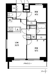 間取図画像 2LDK