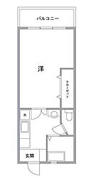 浅草妙見屋ビル 1Kの間取図画像