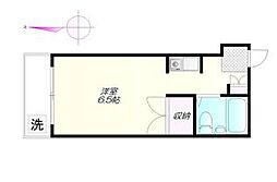 ヴィスタハウスNo.5 ワンルームの間取図画像