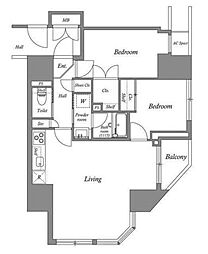 V-styleIRIYA 2LDKの間取図画像