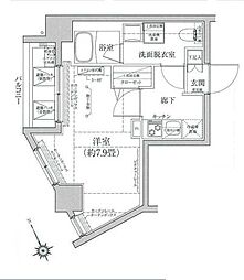 ティモーネ押上イースト 1Kの間取図画像