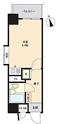 ライオンズマンション浅草言問橋 ワンルームの間取図画像