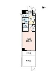 プレール・ドゥーク本所吾妻橋3 1Kの間取図画像