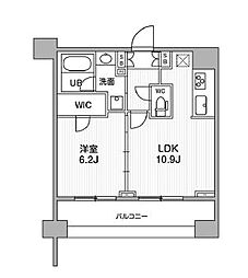 Genovia南千住4skygarden 1LDKの間取図画像
