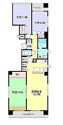マルソ松が谷 3LDKの間取図画像