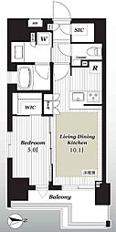 シティインデックス元浅草 1LDKの間取図画像