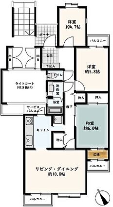 間取り3LDK...