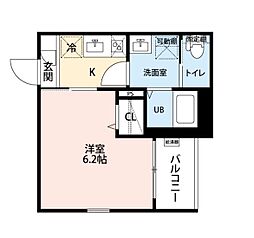 名古屋市営桜通線 鶴里駅 徒歩4分の賃貸アパート 3階1Kの間取り