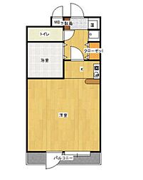 桜山アネックス ワンルームの間取図画像