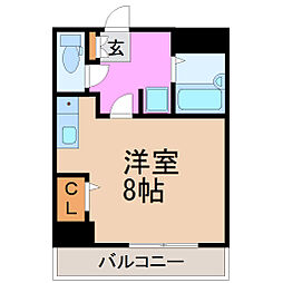グレイス吹上 ワンルームの間取図画像