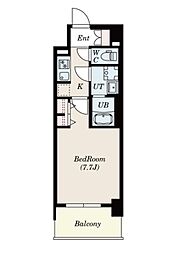 S-RESIDENCE堀田beaute(エスレジデンスホリタボーテ） 9階1Kの間取り