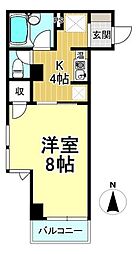 ハイライズ・イン・チトセ 1Kの間取図画像