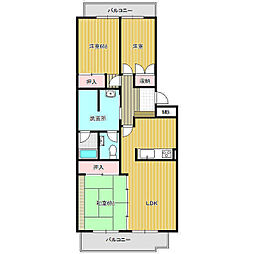 エミナンス　ドゥ　ファミーユ　A 1階3LDKの間取り
