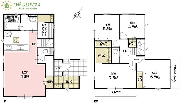 2階に4部屋あるので、パパの書斎やママの趣味の部屋も実現可能です(^O^)