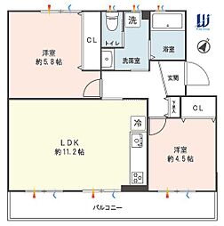 間取図画像 2LDK