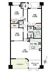 間取図画像 3LDK