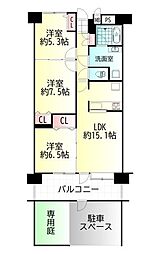 ルミネール泉 3LDKの間取図画像
