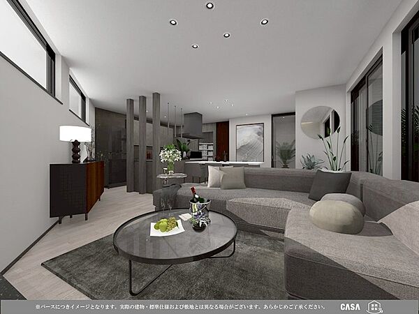 ※パースにつきイメージとなります。実際の建物・標準仕様および敷地とは異なる場合がございます。あらかじめご了承ください。