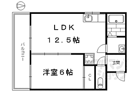 ハイツ西大路 201 ｜ 京都府京都市下京区西七条御前田町（賃貸アパート1LDK・2階・43.00㎡） その2