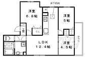 京都市右京区嵯峨石ケ坪町 3階建 築6年のイメージ