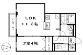 京都市南区唐橋琵琶町 2階建 築10年のイメージ