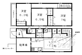 京都市南区西九条開ケ町 2階建 築11年のイメージ