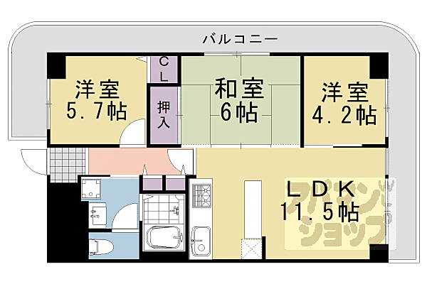 同じ建物の物件間取り写真 - ID:226066214235