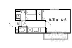 ｆｉｄｅｌ氷室 1階1Kの間取り