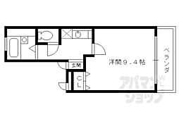 京阪本線 清水五条駅 徒歩5分の賃貸マンション 2階1Kの間取り