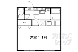 メゾンドラローズ ワンルームの間取図画像