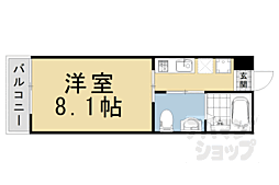 クレア　ラ・クーオ 3階1Kの間取り