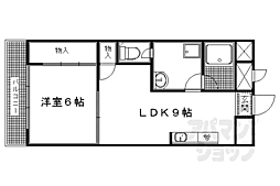 コーポ円座 306 3階1LDKの間取り