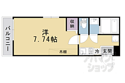 グラン京都西陣 302 3階1Kの間取り
