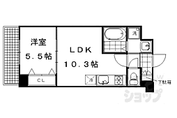 ダイヤ・パール 3階1LDKの間取り