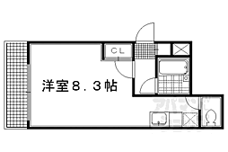 しきさい・Ｍ 3階ワンルームの間取り