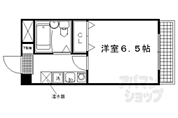 ブランバール24 3階1Kの間取り