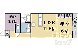 京都地下鉄東西線 東山駅 徒歩2分の賃貸マンション 4階1SLDKの間取り