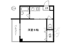 シュタインブルク 4階1Kの間取り