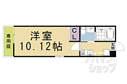 京阪本線 清水五条駅 徒歩8分の賃貸マンション 1階1Kの間取り