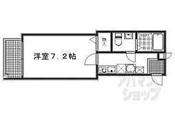 京都今出川レジデンス 1Kの間取図画像