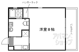 アルカスNEXT御池 1Kの間取図画像